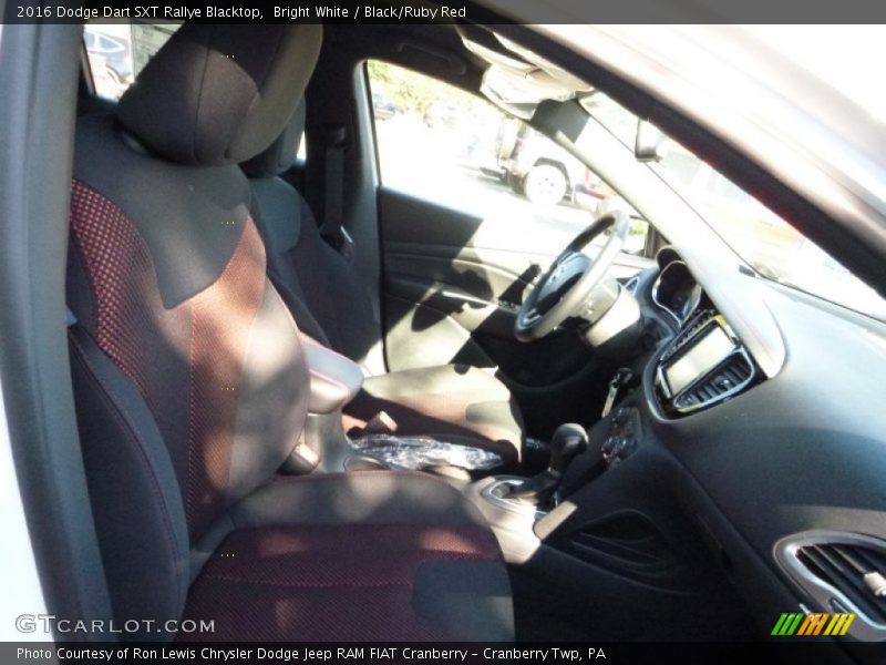 Bright White / Black/Ruby Red 2016 Dodge Dart SXT Rallye Blacktop