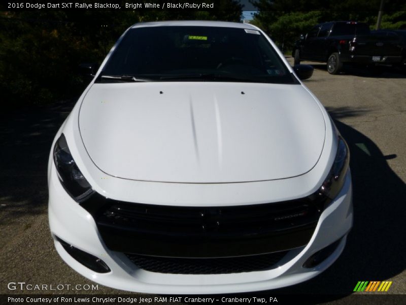 Bright White / Black/Ruby Red 2016 Dodge Dart SXT Rallye Blacktop