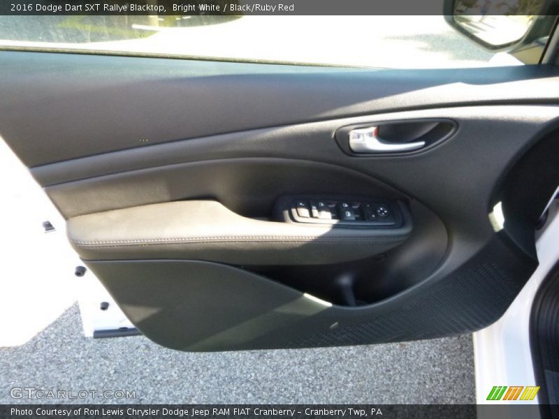 Bright White / Black/Ruby Red 2016 Dodge Dart SXT Rallye Blacktop