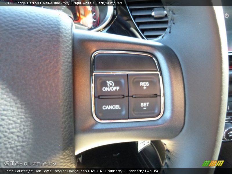Bright White / Black/Ruby Red 2016 Dodge Dart SXT Rallye Blacktop