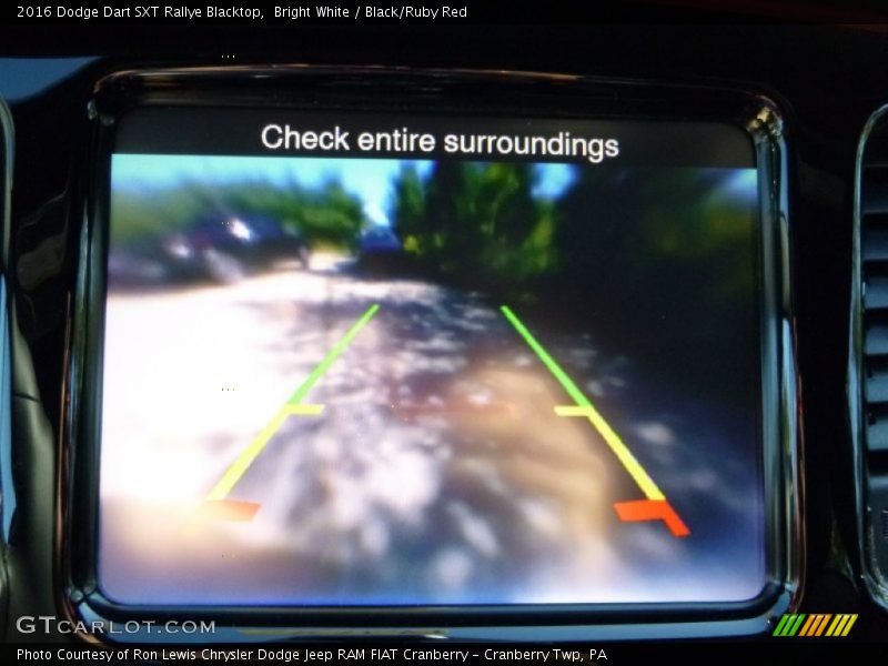 Bright White / Black/Ruby Red 2016 Dodge Dart SXT Rallye Blacktop