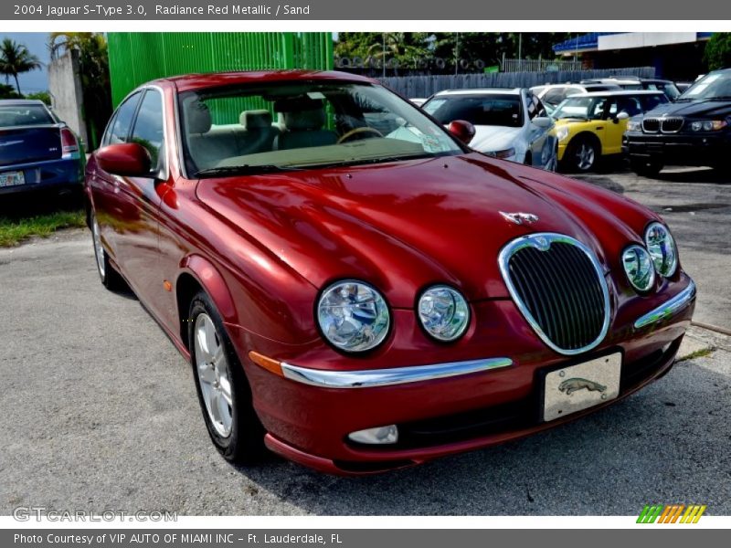 Radiance Red Metallic / Sand 2004 Jaguar S-Type 3.0