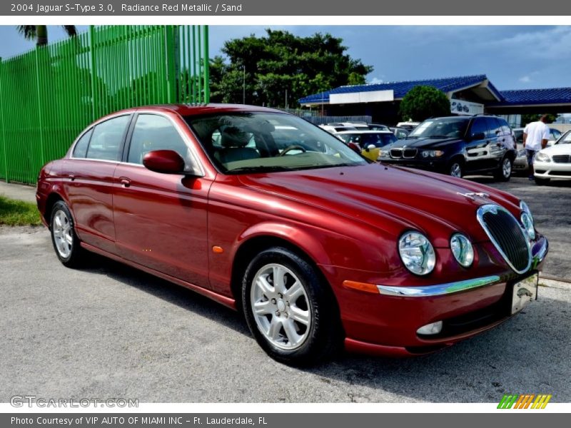 Radiance Red Metallic / Sand 2004 Jaguar S-Type 3.0