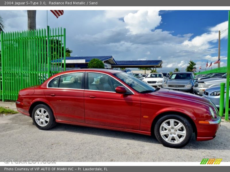 Radiance Red Metallic / Sand 2004 Jaguar S-Type 3.0