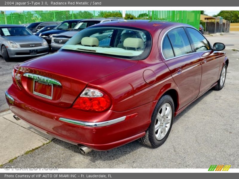 Radiance Red Metallic / Sand 2004 Jaguar S-Type 3.0