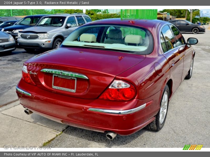 Radiance Red Metallic / Sand 2004 Jaguar S-Type 3.0