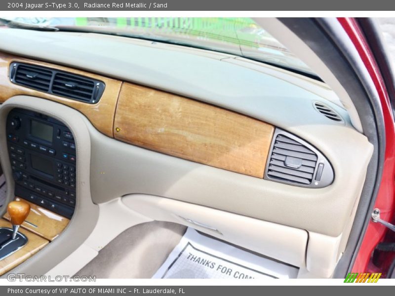 Radiance Red Metallic / Sand 2004 Jaguar S-Type 3.0