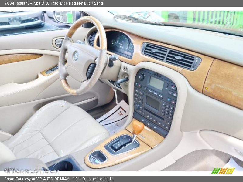 Radiance Red Metallic / Sand 2004 Jaguar S-Type 3.0