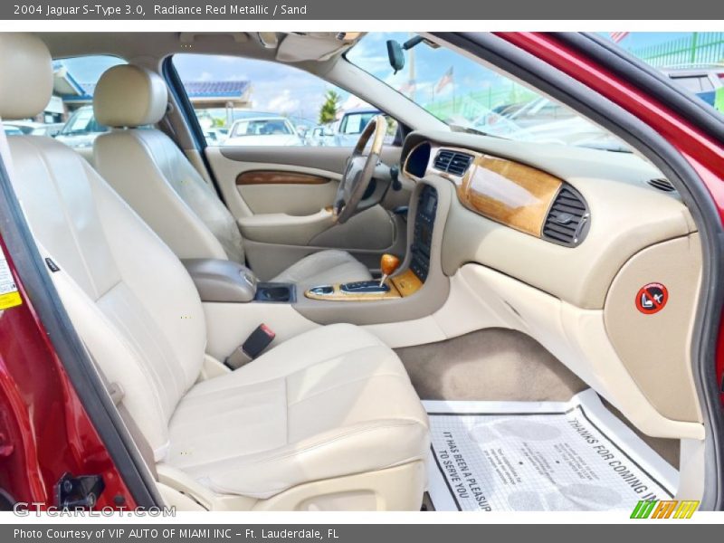 Radiance Red Metallic / Sand 2004 Jaguar S-Type 3.0