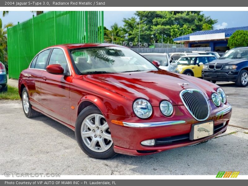 Radiance Red Metallic / Sand 2004 Jaguar S-Type 3.0