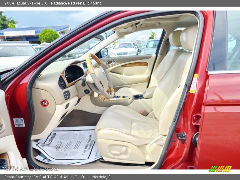 Radiance Red Metallic / Sand 2004 Jaguar S-Type 3.0