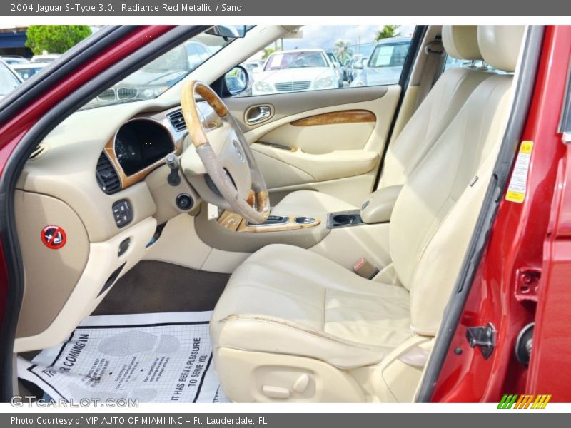 Radiance Red Metallic / Sand 2004 Jaguar S-Type 3.0