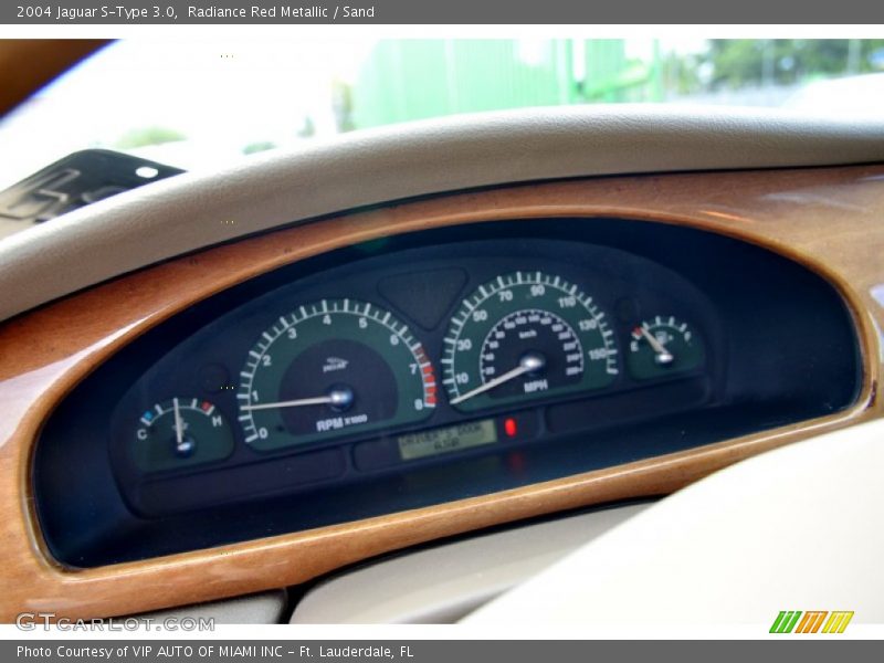 Radiance Red Metallic / Sand 2004 Jaguar S-Type 3.0