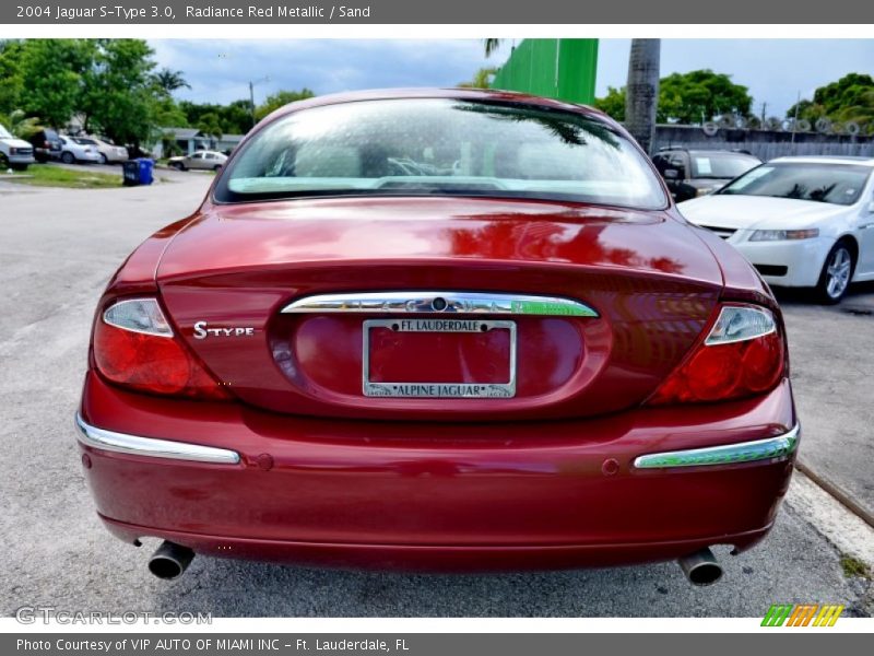 Radiance Red Metallic / Sand 2004 Jaguar S-Type 3.0