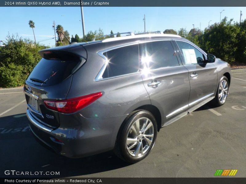 Diamond Slate / Graphite 2014 Infiniti QX60 Hybrid AWD