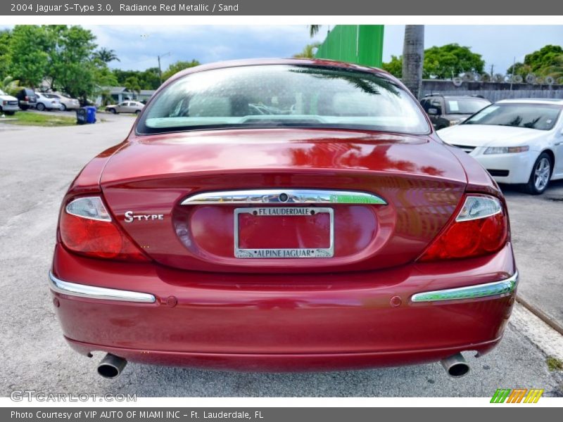 Radiance Red Metallic / Sand 2004 Jaguar S-Type 3.0