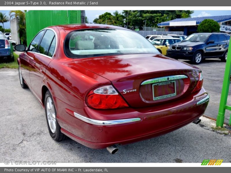 Radiance Red Metallic / Sand 2004 Jaguar S-Type 3.0
