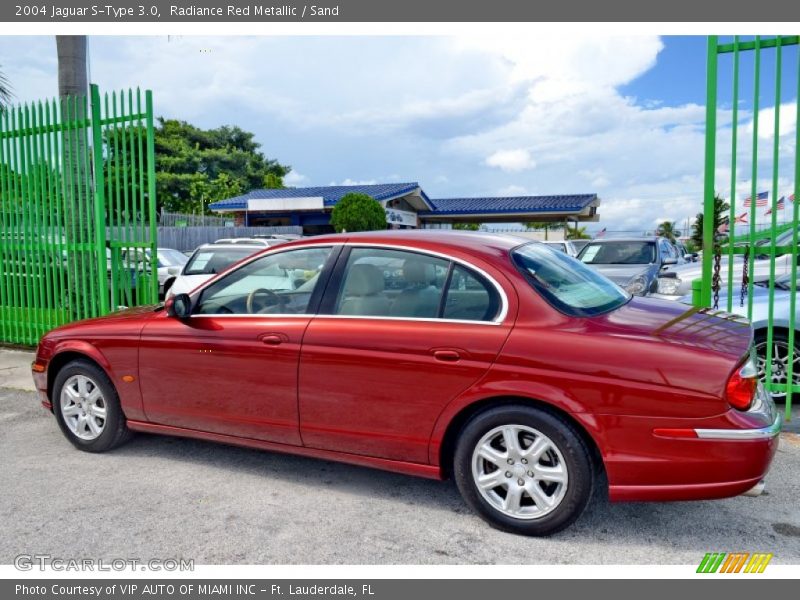 Radiance Red Metallic / Sand 2004 Jaguar S-Type 3.0