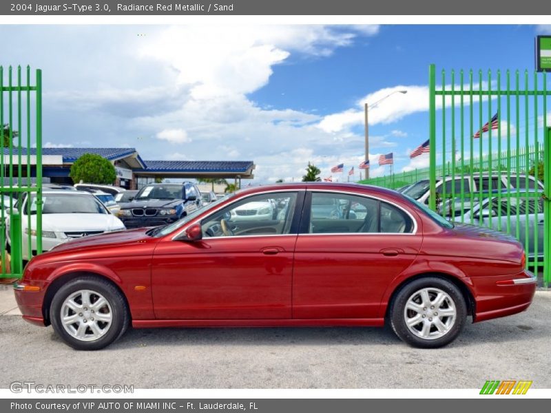Radiance Red Metallic / Sand 2004 Jaguar S-Type 3.0