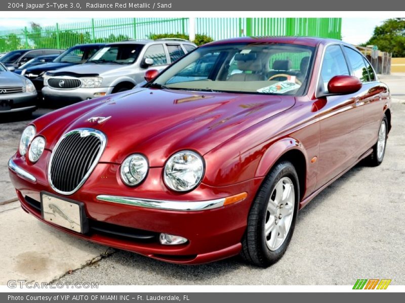 Radiance Red Metallic / Sand 2004 Jaguar S-Type 3.0