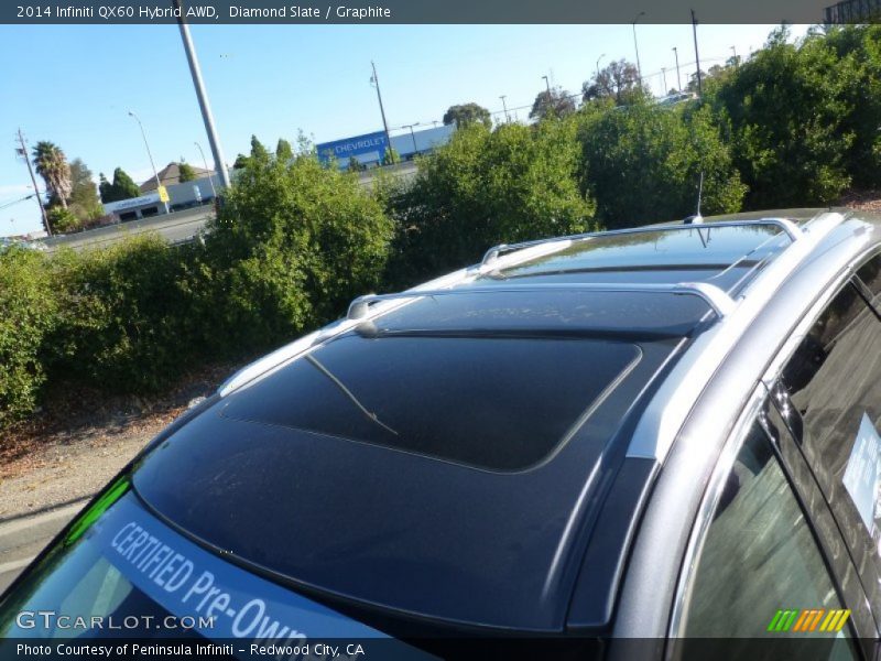 Diamond Slate / Graphite 2014 Infiniti QX60 Hybrid AWD