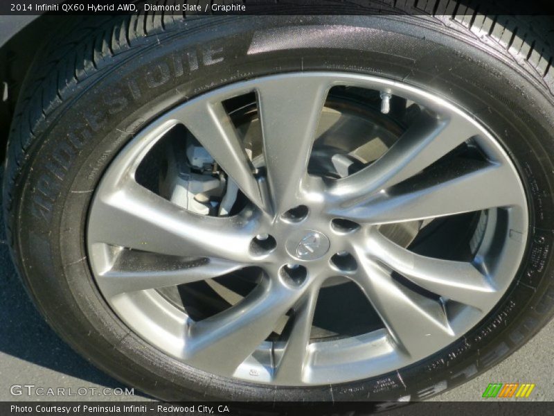 Diamond Slate / Graphite 2014 Infiniti QX60 Hybrid AWD