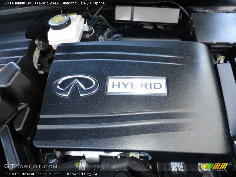 Diamond Slate / Graphite 2014 Infiniti QX60 Hybrid AWD
