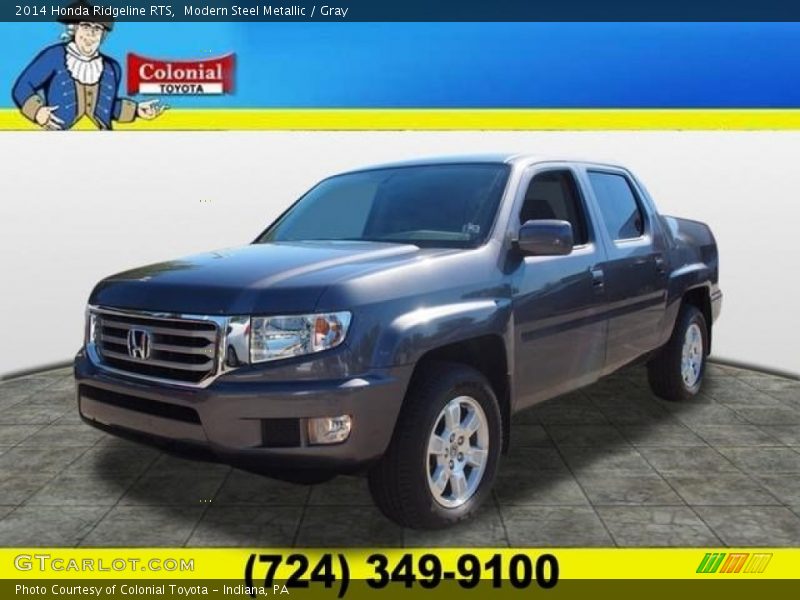 Modern Steel Metallic / Gray 2014 Honda Ridgeline RTS