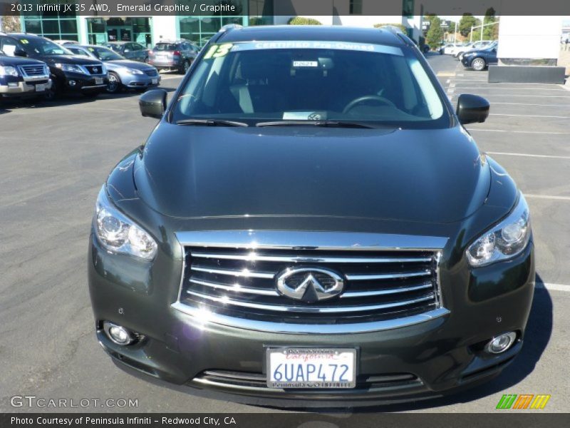 Emerald Graphite / Graphite 2013 Infiniti JX 35 AWD