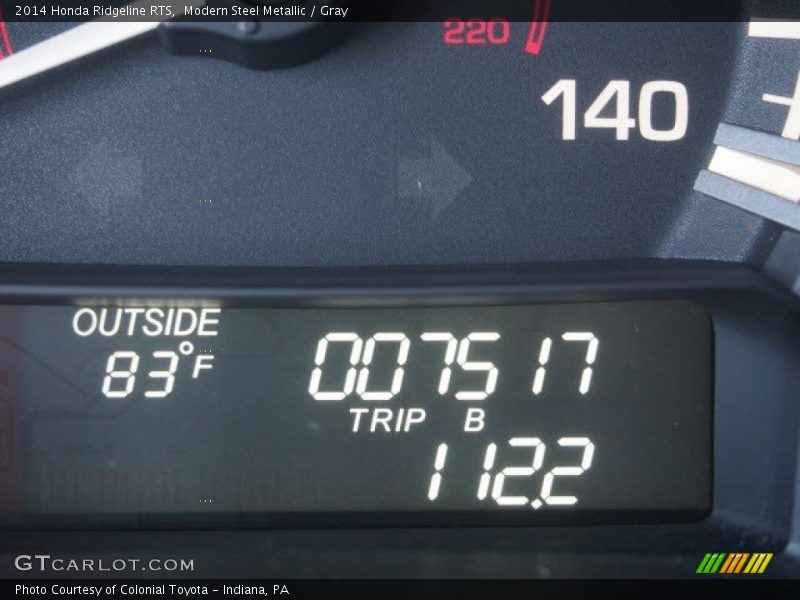 Modern Steel Metallic / Gray 2014 Honda Ridgeline RTS
