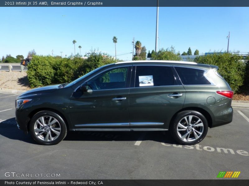Emerald Graphite / Graphite 2013 Infiniti JX 35 AWD