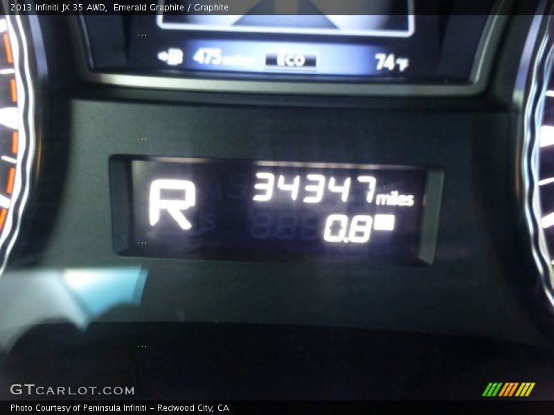 Emerald Graphite / Graphite 2013 Infiniti JX 35 AWD