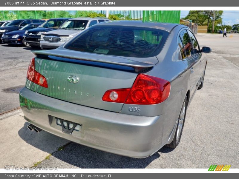 Diamond Graphite Metallic / Graphite 2005 Infiniti G 35 Sedan