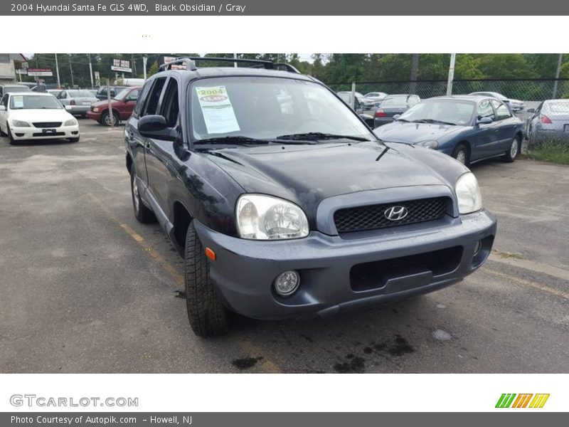 Black Obsidian / Gray 2004 Hyundai Santa Fe GLS 4WD