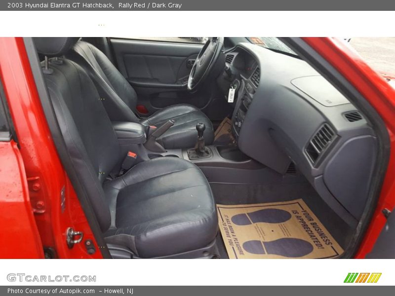 Rally Red / Dark Gray 2003 Hyundai Elantra GT Hatchback