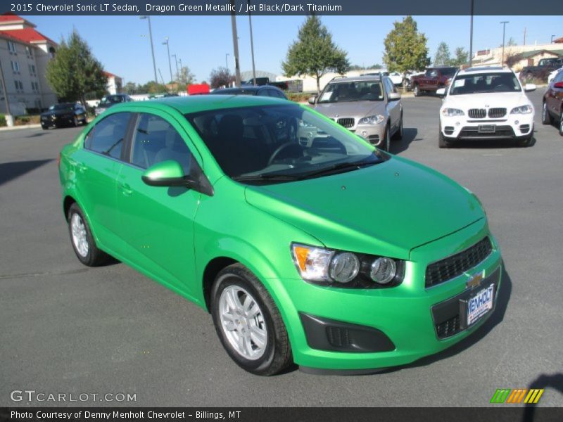 Dragon Green Metallic / Jet Black/Dark Titanium 2015 Chevrolet Sonic LT Sedan