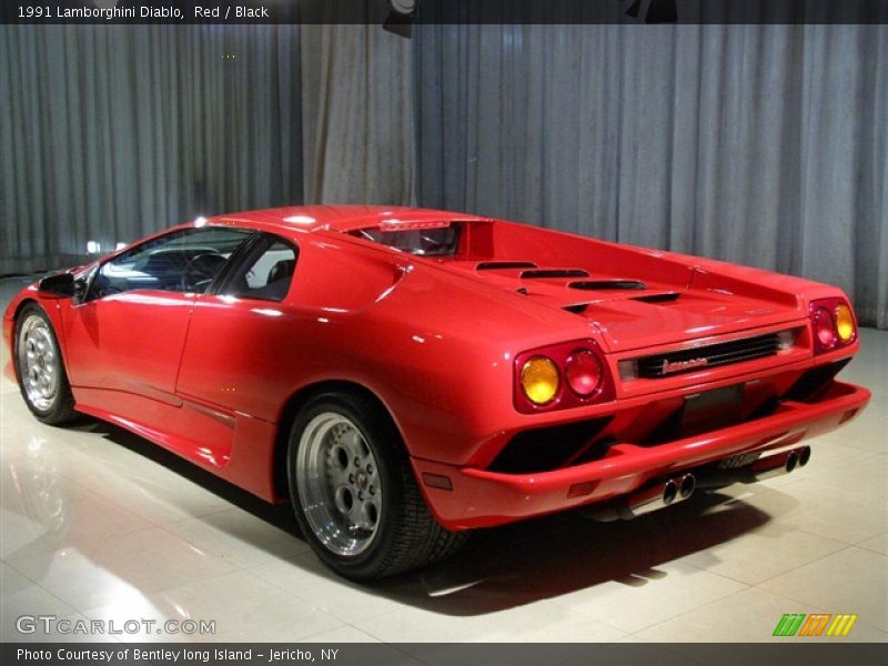 1991 Lamborghini Diablo, Red / Black, Back Left - 1991 Lamborghini Diablo 