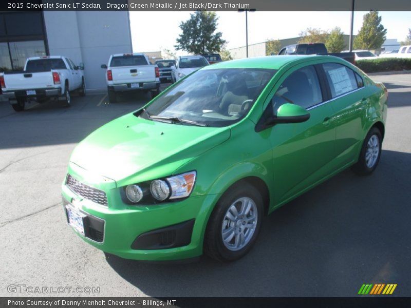 Dragon Green Metallic / Jet Black/Dark Titanium 2015 Chevrolet Sonic LT Sedan