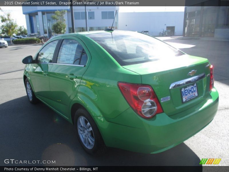 Dragon Green Metallic / Jet Black/Dark Titanium 2015 Chevrolet Sonic LT Sedan