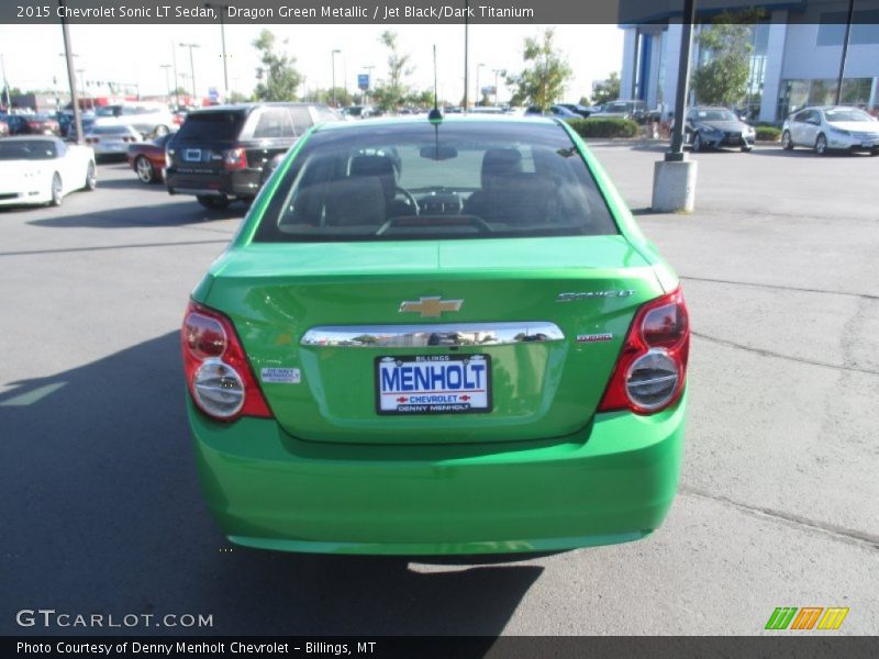 Dragon Green Metallic / Jet Black/Dark Titanium 2015 Chevrolet Sonic LT Sedan