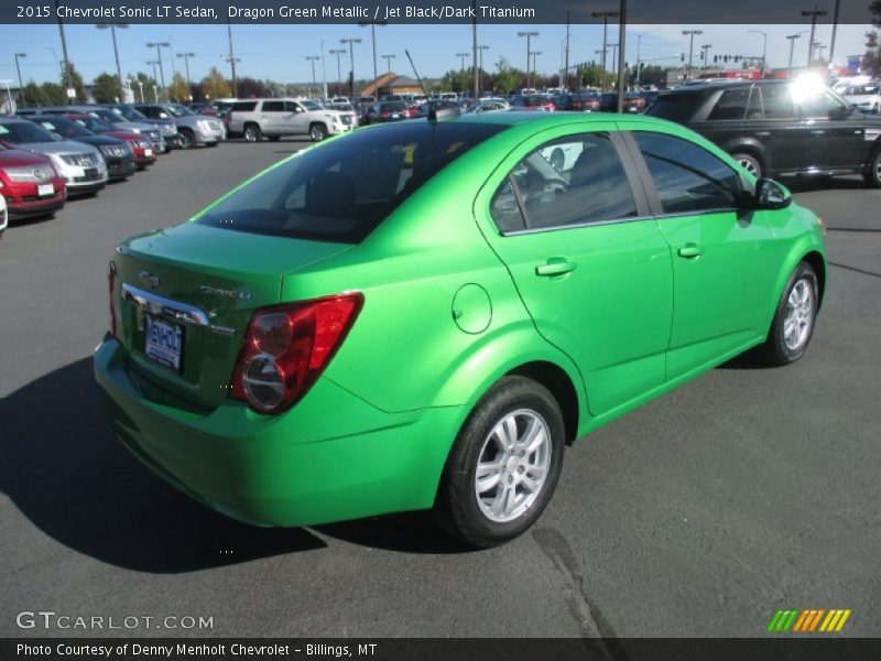 Dragon Green Metallic / Jet Black/Dark Titanium 2015 Chevrolet Sonic LT Sedan