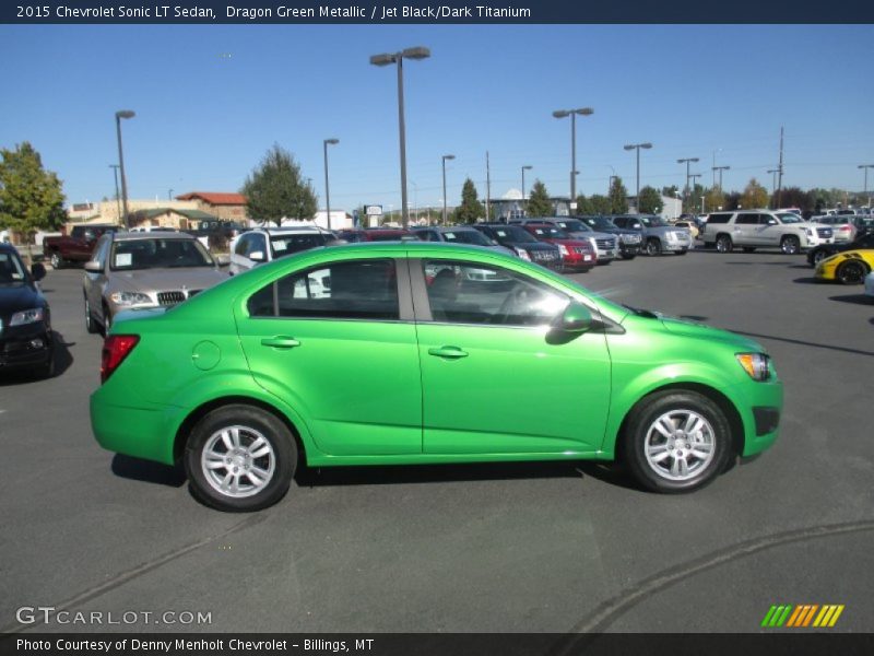 Dragon Green Metallic / Jet Black/Dark Titanium 2015 Chevrolet Sonic LT Sedan