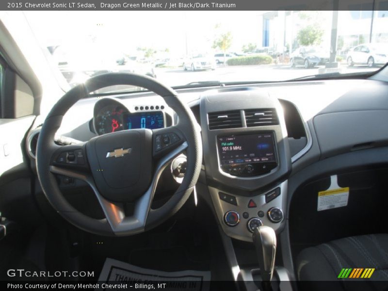 Dragon Green Metallic / Jet Black/Dark Titanium 2015 Chevrolet Sonic LT Sedan