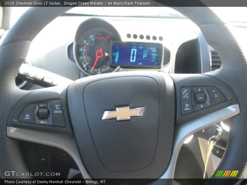 Dragon Green Metallic / Jet Black/Dark Titanium 2015 Chevrolet Sonic LT Sedan