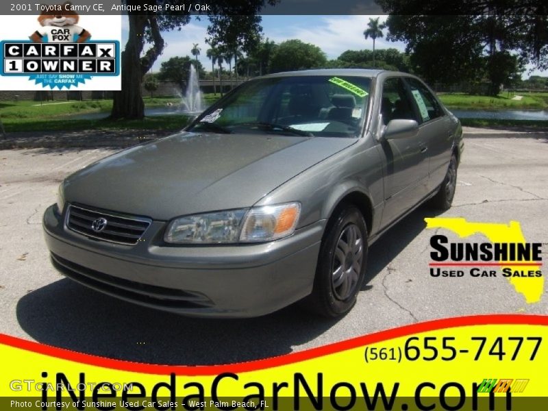 Antique Sage Pearl / Oak 2001 Toyota Camry CE