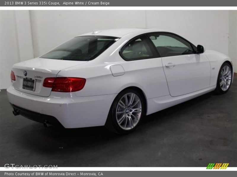 Alpine White / Cream Beige 2013 BMW 3 Series 335i Coupe