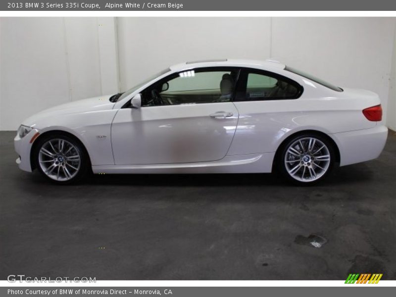Alpine White / Cream Beige 2013 BMW 3 Series 335i Coupe