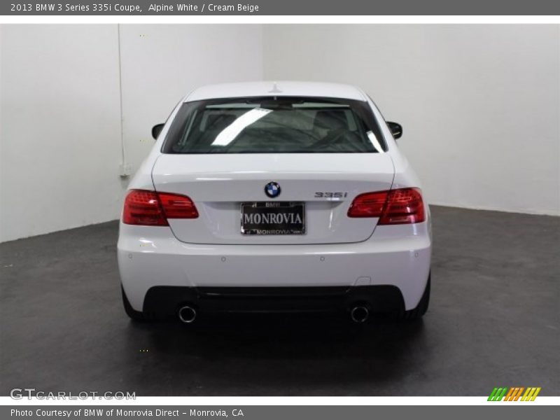 Alpine White / Cream Beige 2013 BMW 3 Series 335i Coupe