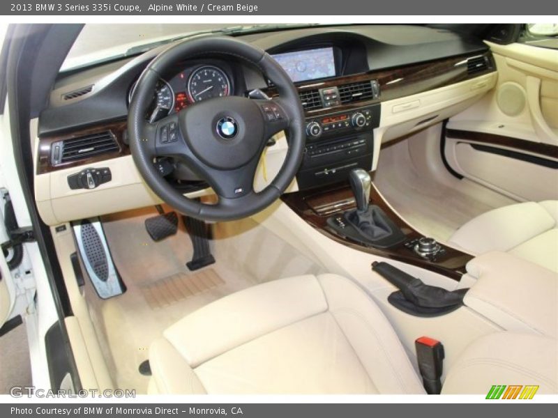 Alpine White / Cream Beige 2013 BMW 3 Series 335i Coupe