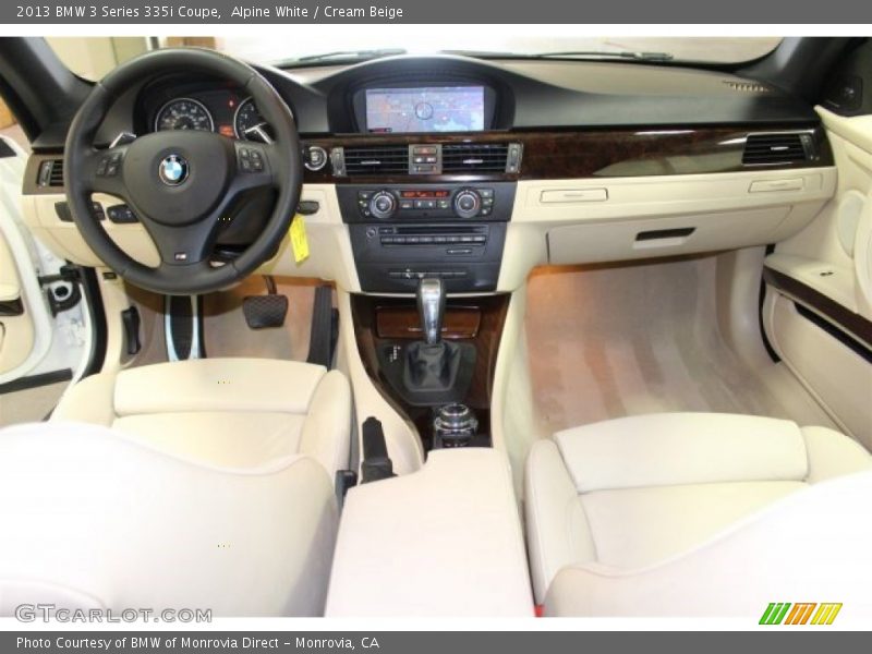 Alpine White / Cream Beige 2013 BMW 3 Series 335i Coupe